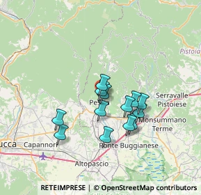 Mappa Via Dionisio Anzilotti, 51017 Pescia PT, Italia (5.57154)