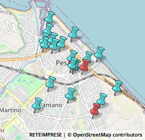Mappa Via Massimo D'Azeglio, 61121 Pesaro PU, Italia (0.8355)