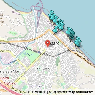 Mappa Piazza Lazzarini, 61121 Pesaro PU, Italia (1.076)