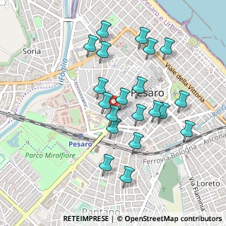 Mappa Via del Teatro, 61121 Pesaro PU, Italia (0.456)