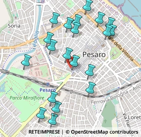 Mappa Via Venturini, 61121 Pesaro PU, Italia (0.555)