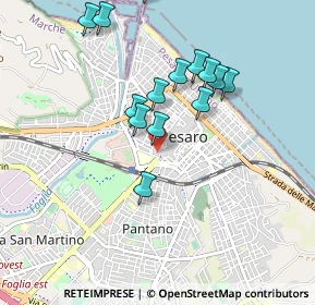Mappa Via Venturini, 61121 Pesaro PU, Italia (0.90714)