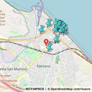 Mappa Via del Teatro, 61121 Pesaro PU, Italia (0.8615)