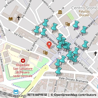 Mappa Via del Teatro, 61121 Pesaro PU, Italia (0.118)