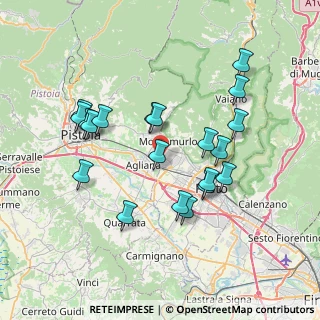 Mappa Via Silvio Pellico, 59013 Montemurlo PO, Italia (7.3545)