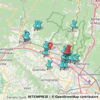Mappa Via Silvio Pellico, 59013 Montemurlo PO, Italia (7.33684)