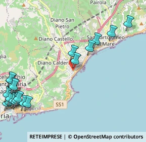Mappa Via Silvio Bonfante, 18013 Diano Marina IM, Italia (3.1425)