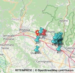 Mappa Via G. Nerucci, 51100 Pistoia PT, Italia (7.59176)