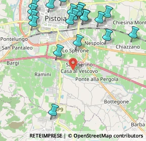 Mappa Via dell'Ombrone Vecchio, 51100 Pistoia PT, Italia (2.7965)