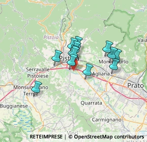 Mappa Via dell'Ombrone Vecchio, 51100 Pistoia PT, Italia (5.08308)