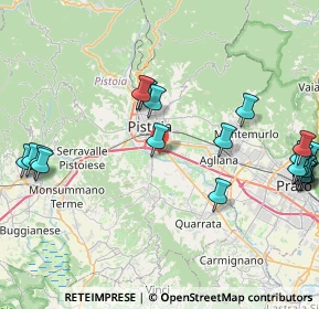 Mappa Via dell'Ombrone Vecchio, 51100 Pistoia PT, Italia (10.8345)