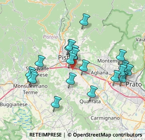 Mappa Via dell'Ombrone Vecchio, 51100 Pistoia PT, Italia (7.334)