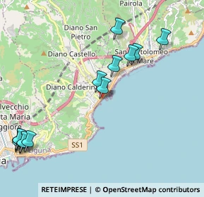 Mappa Lungomare E. Carcheri, 18013 Diano Marina IM, Italia (2.64643)