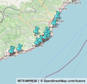Mappa Lungomare E. Carcheri, 18013 Diano Marina IM, Italia (13.76083)