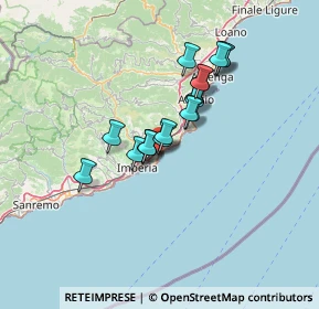 Mappa Lungomare E. Carcheri, 18013 Diano Marina IM, Italia (10.01944)