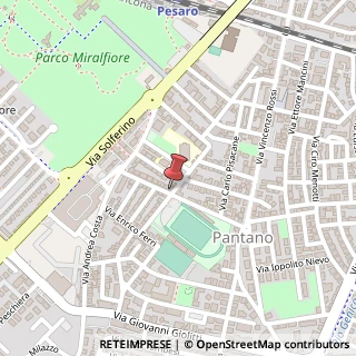 Mappa Via del Campo Sportivo, 58, 61122 Pesaro, Pesaro e Urbino (Marche)