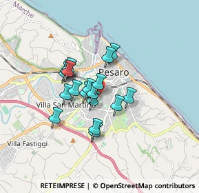 Mappa Via Pietro Maroncelli, 61121 Pesaro PU, Italia (1.22111)