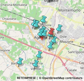 Mappa Via Eugenio Curiel, 51031 Agliana PT, Italia (1.8345)