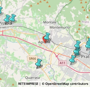 Mappa Via Eugenio Curiel, 51031 Agliana PT, Italia (6.0275)
