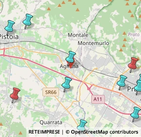 Mappa Via Eugenio Curiel, 51031 Agliana PT, Italia (6.73083)