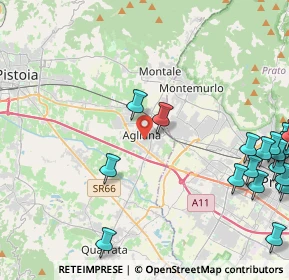Mappa Via Eugenio Curiel, 51031 Agliana PT, Italia (6.543)