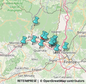 Mappa Via Eugenio Curiel, 51031 Agliana PT, Italia (8.54917)