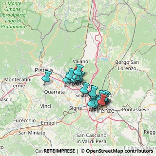 Mappa Via Enrico Bensa, 59100 Prato PO, Italia (11.2925)