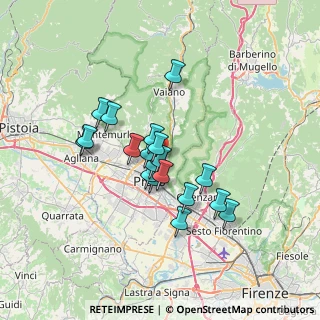 Mappa Via Enrico Bensa, 59100 Prato PO, Italia (5.44737)