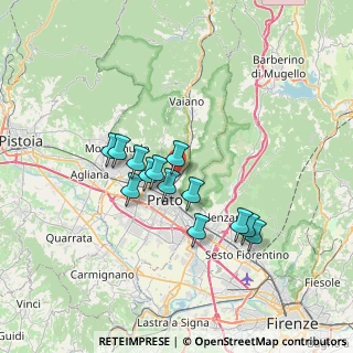 Mappa Via Enrico Bensa, 59100 Prato PO, Italia (5.69538)