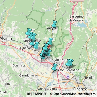 Mappa Via Enrico Bensa, 59100 Prato PO, Italia (5.80421)