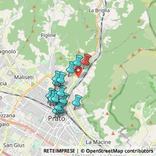 Mappa Via Enrico Bensa, 59100 Prato PO, Italia (1.7175)
