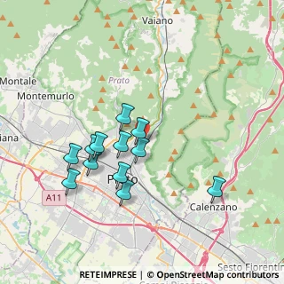 Mappa Via Enrico Bensa, 59100 Prato PO, Italia (3.34833)