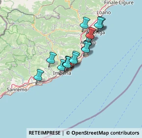 Mappa Via Sant'Elmo, 18013 Diano Marina IM, Italia (10.32556)