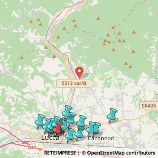 Mappa Via della Chiesa di Saltocchio, 55100 Lucca LU, Italia (6.688)