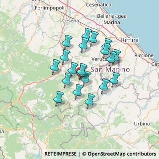 Mappa Via Cà di Vico, 47863 Novafeltria RN, Italia (11.06)