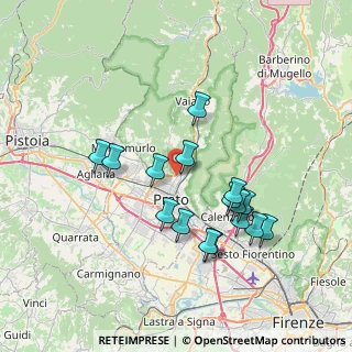 Mappa Via Don Leonello Maiani, 59100 Prato PO, Italia (7.05875)