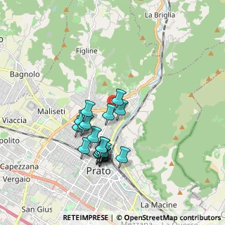 Mappa Via Don Leonello Maiani, 59100 Prato PO, Italia (1.674)