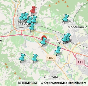 Mappa Via del Romito e Serpe, 51100 Pistoia PT, Italia (4.10429)