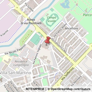 Mappa Via A. Ponchielli, 79, 61100 Pesaro, Pesaro e Urbino (Marche)