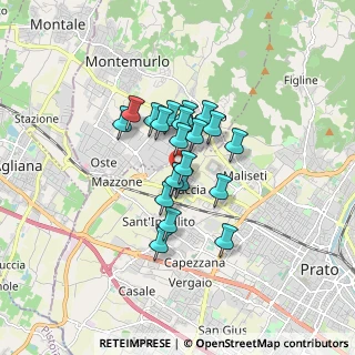 Mappa Via Garibaldi Anita, 59100 Prato PO, Italia (1.154)