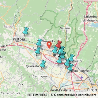 Mappa Via Garibaldi Anita, 59100 Prato PO, Italia (6.58)
