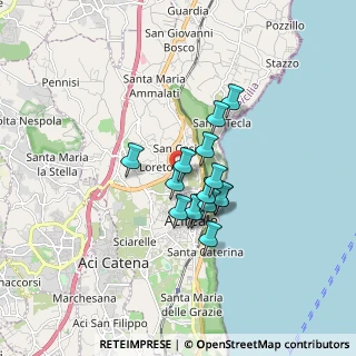 Mappa VIA IGNAZIO DON, 95024 Acireale CT, Italia (1.29)