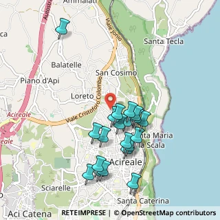 Mappa VIA IGNAZIO DON, 95024 Acireale CT, Italia (1.0385)