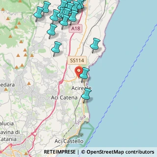 Mappa VIA IGNAZIO DON, 95024 Acireale CT, Italia (6.5925)