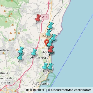 Mappa VIA IGNAZIO DON, 95024 Acireale CT, Italia (3.38077)