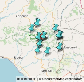 Mappa Cortile Oratorio, 92020 Santo Stefano Quisquina AG, Italia (9.71)