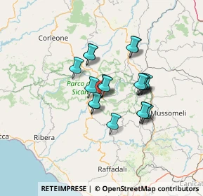 Mappa Cortile Oratorio, 92020 Santo Stefano Quisquina AG, Italia (11.32789)