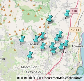 Mappa Via Muri Antichi, 95039 Trecastagni CT, Italia (3.59643)