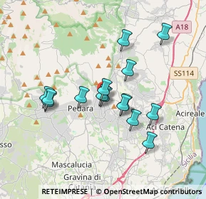 Mappa Via Muri Antichi, 95039 Trecastagni CT, Italia (3.37933)