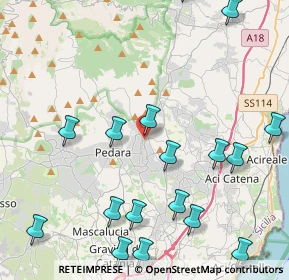 Mappa Via Muri Antichi, 95039 Trecastagni CT, Italia (6.00588)